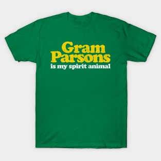 Gram Parsons Is My Spirit Animal / Retro Faded Style T-Shirt